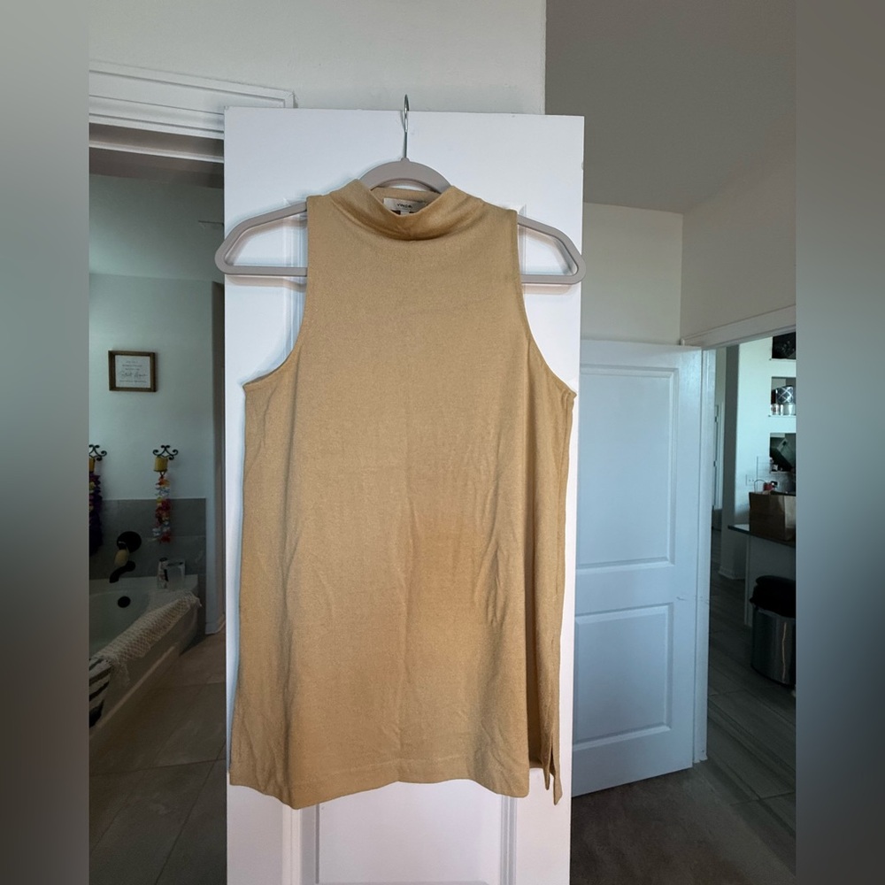 Vince Sleeveless Camel Tank Top
